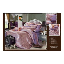 Tencel/cotton jacquard+embroidery luxury embroidered bedding set